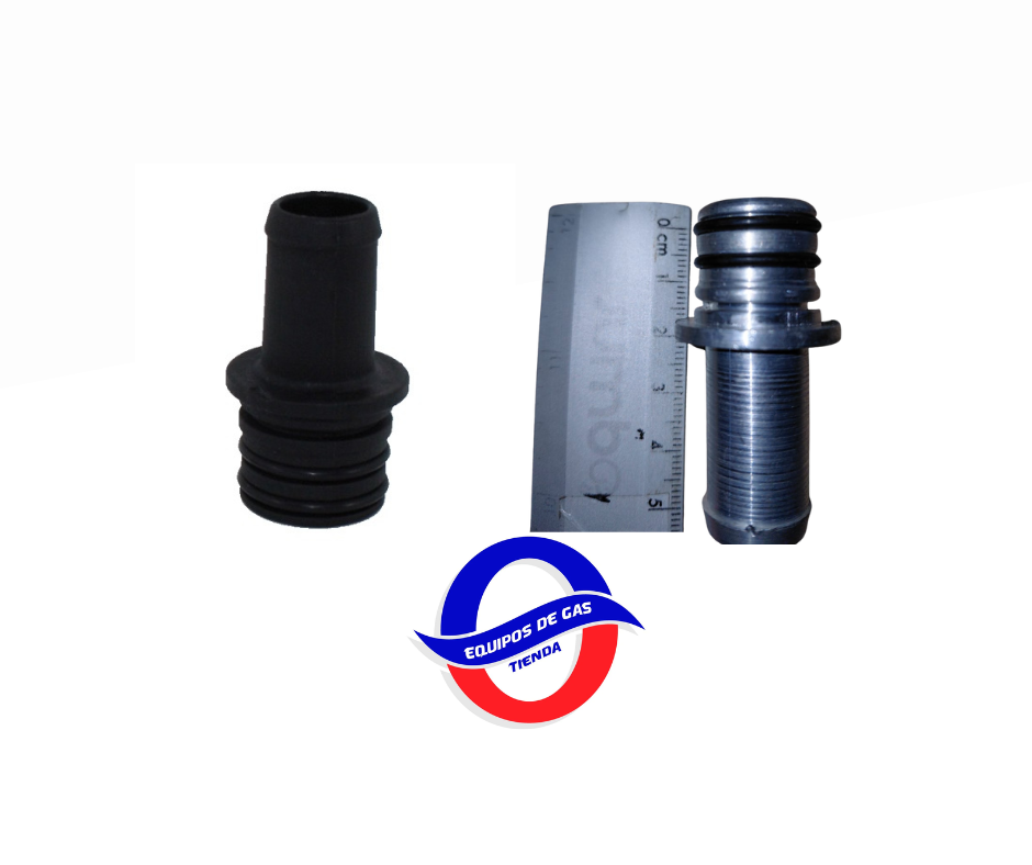 NIPLE DE 3/4 CON OLLING PLASTICO/ACERO INOXIDABLE 6 PIEZAS